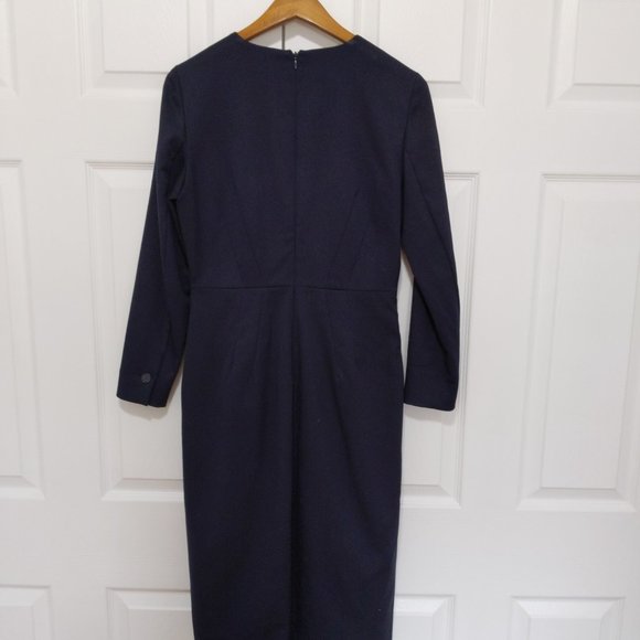 Navy suit style dress - Picture 4 of 4